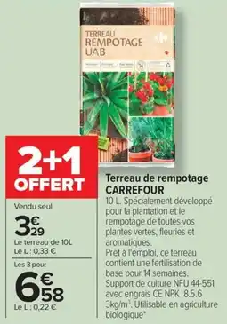 CARREFOUR Terreau de rempotage