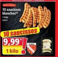 10 Saucisses blanches