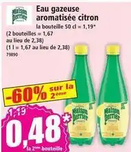 Maison perrier - eau gazeuse aromatisée citron