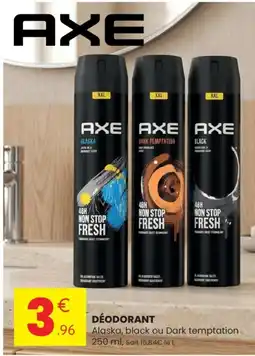Axe déodorant