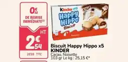 Kinder biscuit happy hippo