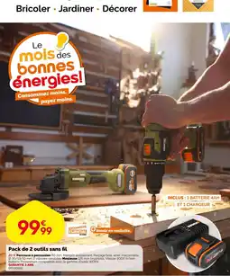 Pack de 2 outils sans fil