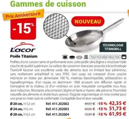 Lacor Poêle Titanium
