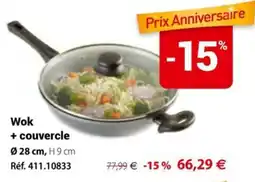 Wok + couvercle