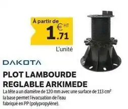 Plot lambourde reglable arkimede