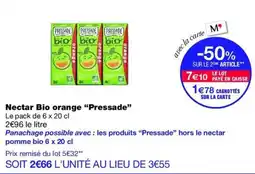Pressade Nectar Bio orange
