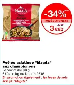 Magda Poêlée asiatique aux champignons