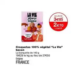 La vie - croquetas 100% végétal
