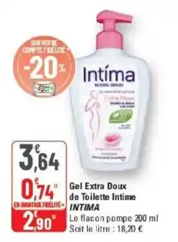 Intima Gel Extra Doux de Toilette Intime