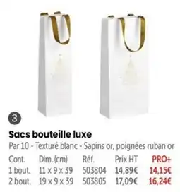 Sacs bouteille luxe