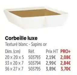 Corbeille luxe