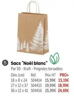 Sacs "Noël blanc"