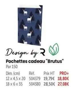 Design by R Pochettes cadeau "Brutus"