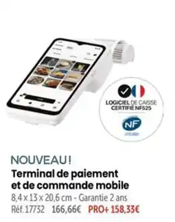 Terminal de paiement et de commande mobile
