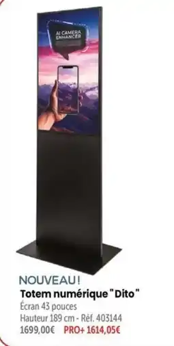 Dito Totem numérique