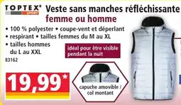TOPTEX Veste sans manches réfléchissante