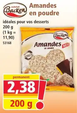 Backen Amandes en poudre