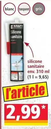 KRAFT Silicone sanitaire