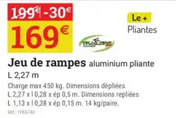 Jeu de rampes aluminium pliante