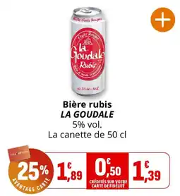 LA GOUDALE Bière rubis