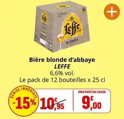 LEFFE Bière blonde d'abbaye