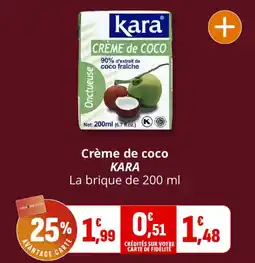 KARA Crème de coco