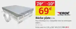 ERDÉ Bâche plate