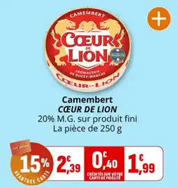 Cœur de Lion Camembert