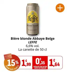 LEFFE Bière blonde Abbaye Belge