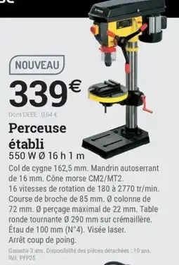 Perceuse établi