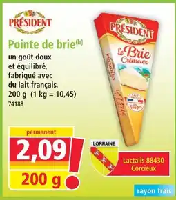 President pointe de brie