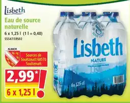 Lisbeth eau de source naturelle