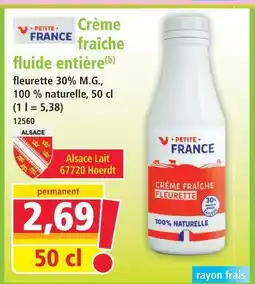 Petite france crème fraîche fluide entière