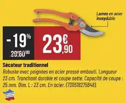 Sécateur traditionnel