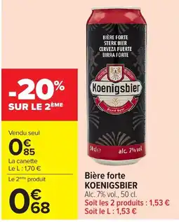 Koenigsbier Bière forte