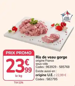 Ris de veau gorge
