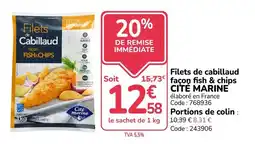 CITÉ MARINE Filets de cabillaud