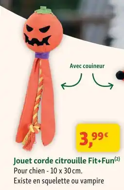 Fit+Fun Jouet corde citrouille