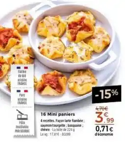 16 Mini paniers