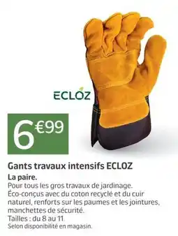 ECLOZ Gants travaux intensifs