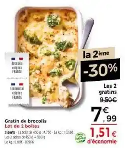 Gratin de brocolis