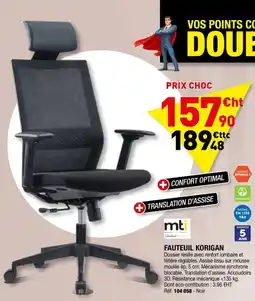 Mti Fauteuil Korigan