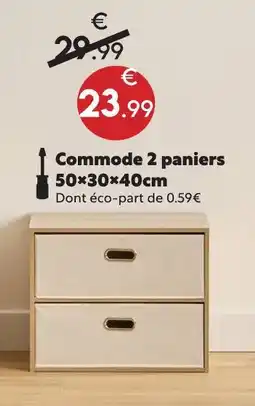 Commode 2 paniers