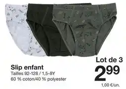 Slip enfant
