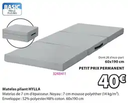 HYLLA Matelas pliant