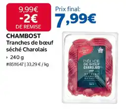 CHAMBOST Tranches de bœuf séché Charolais