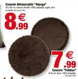 Alpaga Coussin déhoussable