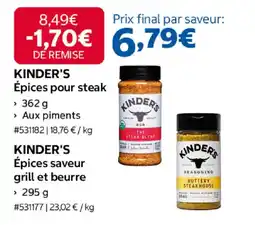KINDER'S Épices pour steak