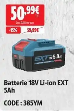 EXT Batterie 18V Li-ion 5Ah