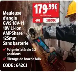 Makita Meuleuse d'angle GWS 18V-11